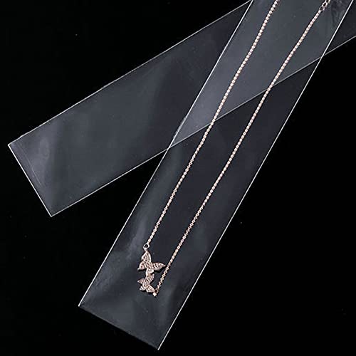 Leyhooney 3 Inch X 12 Inch Reclosable Long Plastic Bags With Hang Hole For Packaging Necklaces & Jewelry thumb #2