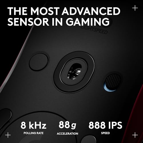 Logitech G PRO 2 Lightspeed Wireless Gaming Mouse, Right- or Left-Handed Mouse with up to 4 Customizable and Switchable Magnetic Side Buttons, 44K DPI Sensor, USB-C Charging, for PC/Mac - Magenta by Logitech G - Image 4