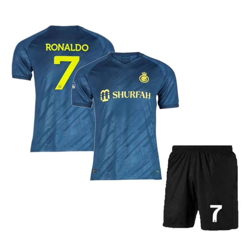 Image of Ronaldo 7 Jersey with Shorts for (Kids,Boys & Men)
