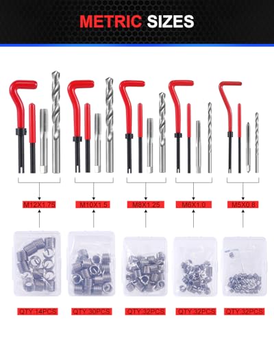 Kolvoii 320-Piece Helicoil Thread Repair Kit