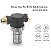 STYDDI Garden Hose Inlet Filter for High Pressure Washer, Garden Hose Water Sediment Filter Attachment with 100 Mesh Screen for Power Washer, Transfer Pump, Rain Barrels, Outdoor Spigots