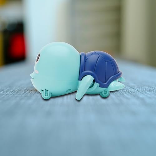 Image of Swimming Turtle Bath Toy for Kids | Floating Water Toy with Moving Action | Colorful Turtle Toy for Bath Time, Pool Play & Water Fun for Toddlers Blue Colour