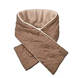 Clicitina Schulterpolster Warmer und kalter Schutzschal USB-Heizungs-Nackenschal Hüte Und Mützen Für Damen (D, One Size)