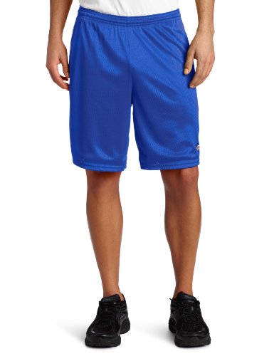 Champion Men's Long Mesh Short with Pockets, Team Blue, XXXX-Large