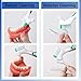 Olixuzyh 4PCS Denture Bath Case Cup Kit Denture Storage Bath Box Denture Brush Kit Denture Cleaning Kit with 2 Denture Brush, Retainer Cases and Denture Bath Case with Strainer Basket and Lid