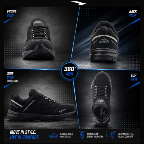 Image of ASIAN Men's Cosko Sports Running,Walking,Gym,Training Sneaker Lace-Up Shoes for Men's & Boy's