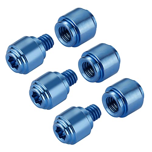 3 Packs Custom Thumb Studs for Benchmade Bugout 535 Series Knives and 535S, 535GRY-1,535SGRY-1 and More, Replacement Anodized Aluminum Thumb Stud Set, Dark Blue