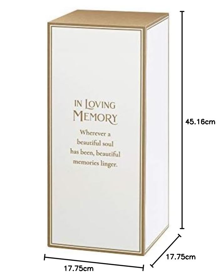 Lillian Rose Loving Memory Glass LED Candle Holder with Sympathy