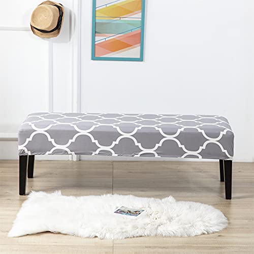 Fuangui Dining Bench Cover Printed Bench Seat Cushion Slipcover Stretch Upholstered Bench Slipcover Removable Bench Slipcover Washable Printed Bench Seat Protector Cover For Dining Kitchen,10 #TOP1