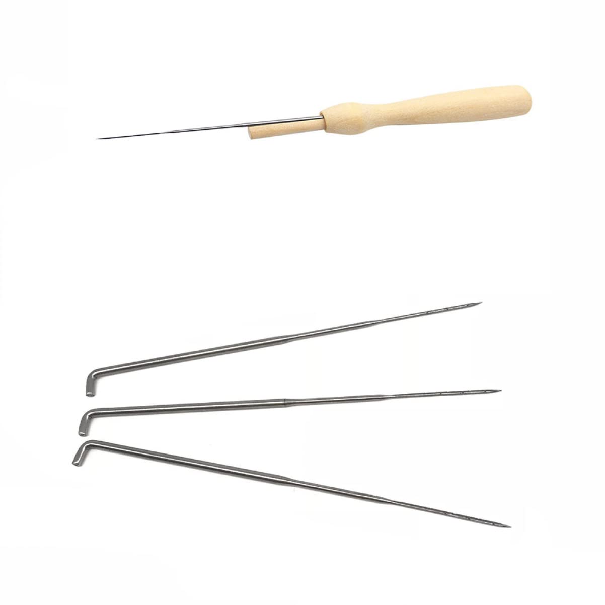 OSALADI 30pcs Wool Felt Needles for Embroidery Yarn Needles for Crocheting Sewing Tapestry Safe Material for Handmade Accessories