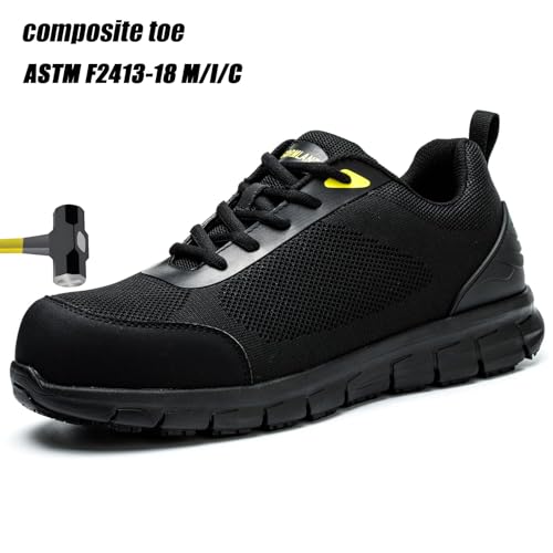 Composite Toe Shoes for Men Women ESD Non-Slip Work Shoes Steel Toe Sneakers Puncture Proof Safety Construction Indestructible Breathable Zapatos2
