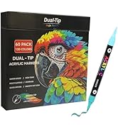 Amazon | アクリルマーカーペン セット 120色60本 カラーペン 水性