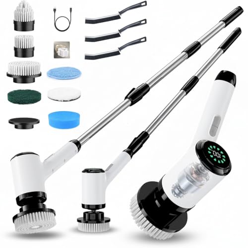 Electric Spin Scrubber, Cordless Power Cleaning Brush with 8 Replaceable Heads - image 1