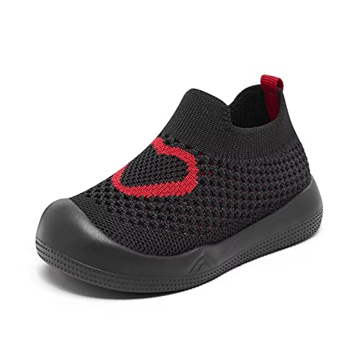 Image of Eashi Baby Boy Girl Non-Skid Indoor Infant Walking Shoes Breathable Warm Elastic Sock Shoes with Memory Sole Protect Toes Outdoor Sneakers