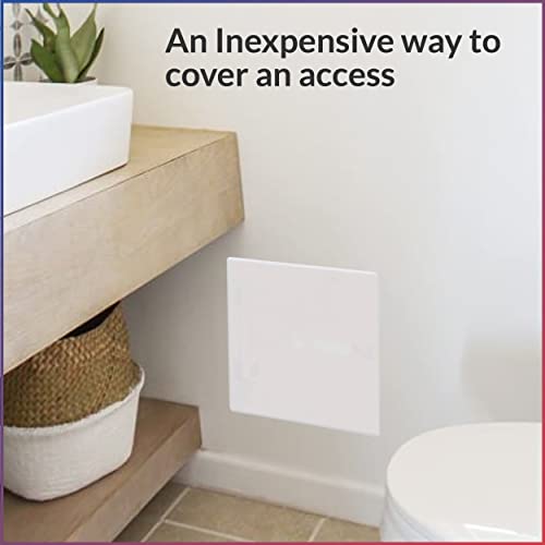 Access Covers - Outlet Covers for Drywall Patch - HIPS Access Panel Covers - 12\"x12\" Wall Access Door for Plumbing, Electrical Access - Textured, Paintable, No Springs or Hinges - American Built Pro