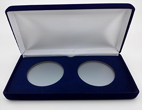 Estuche Presentación Blue Velvet para 2 Monedas Air-Tite miniatura 1