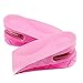 ROSENICE Unisex 2-fach verstellbar Höhe Erhöhung Einlegesohle Ferseneinsätze Schlittschuhe 1 Paar (Rosa)