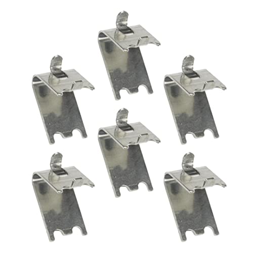 LAPYAPPE 6pcs Refrigerator Shelf Clips Fridge Support Clamp Tool for Easy Installation and Use Coolers and Freezers