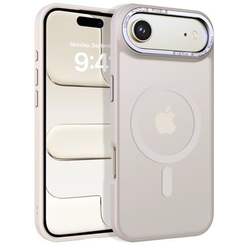Image of YINLAI for iPhone Air Case 6.5-inch,Magnetic Compatible with MagSafe, Slim Matte Anti-Fingerprint, Shockproof Full Body Military Grade Protection for iPhone Air Cover, Light Gold