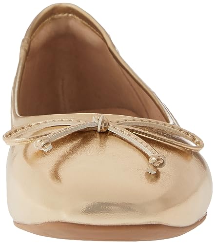The Drop Women's Pepper Ballet Flat with Bow, Gold, 9 - Image 3