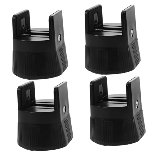 Balacoo Adjustable Bed Risers for Furniture Non-Slip Plastic Feet Pads Heavy Duty Levelers