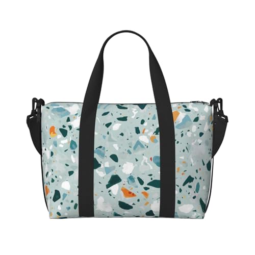 Sac de voyage polyvalent terrazzo grand format pour homme et femme