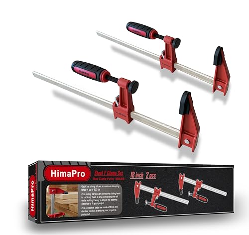HimaPro 50903 Stahl F-Klemmen-Set 2 Stück