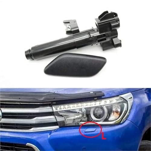 Lave-phares avant pour rénovation Hilux 2017 kit pompes et caches après choc avant
