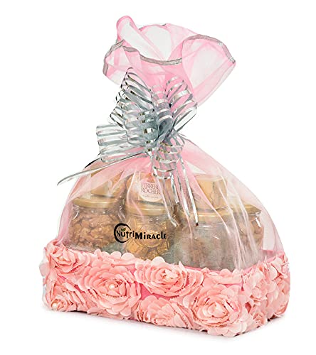 Image of NUTRI MIRACLE Diwali Nuts Combo Gift Basket | Gift Hamper for Relatives