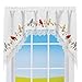 Collections Etc Embroidered Birds On Branches Rod Pocket Top Window Curtains