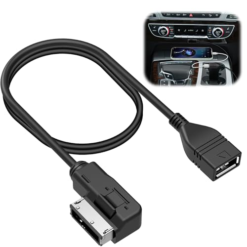 teasteam Adattatore USB Audio Cavo MP3 di Interfaccia Musicale MDI AMI, Lettore di Unità Flash USB per Chiave del Veicolo Compatibile con Volkswagen Audi VW Interfaccia Multimediale (1 Metro)