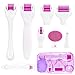 Produktbild 7 in 1 Derma Roller Microneedling Kit  Microneedle Roller für Hauspflege zu Hause, Kosmetik, nicht-invasive Mikronadel-Werkzeug, für Gesicht, Bart, Körper und Haarwachstum, Mikro-Nadeln
