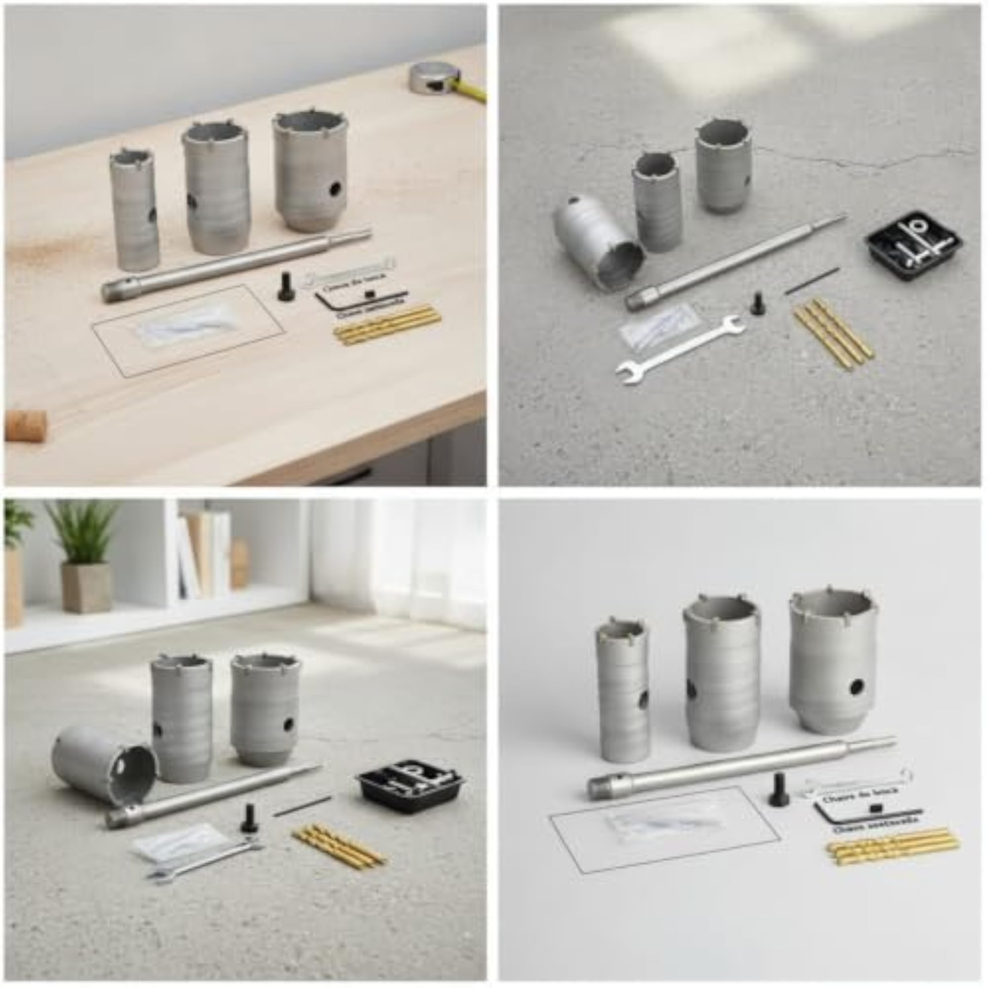 Multi-Size Wall Hole Opener Kit All-Inclusive Hole Saw Kit