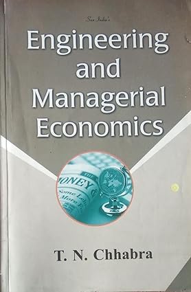 Engineering And Managerial Economics By TN Chhabra (Second Hand &amp; Used Book) (S)