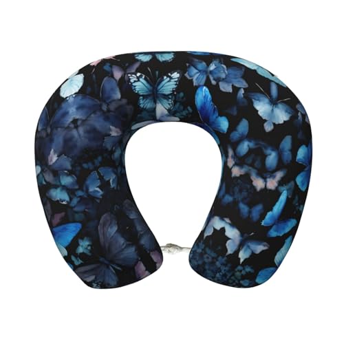 Almohada de Viaje con Funda Negra y Espuma Viscoelástica miniatura 1