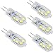 Guezuvoru G4 LED 3W Ampoule, 200LM, AC/DC12V, Equivalent 25W Ampoule à Halogène, blanc 6000K, SMD 2835 LED ampoule 360 Angle de faisceau pour plafond intérieur cuisine éclairage,5 pièces