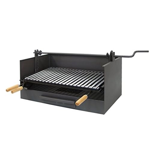 IMEX EL ZORRO 71519 - Cajón para Barbacoa con Elevador y Parrilla de INOX, 72 x 40 x 33 cm