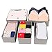 Produktbild CASATOCA Unterwäsche-Organizer, Aufbewahrungsbox, Aufbewahrungsboxen für Schubladen, Faltbare Boxen für Socken und Unterwäsche, 6er Set, Grau