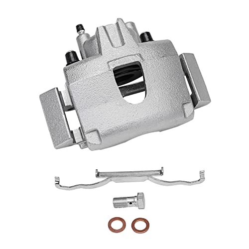 Image of Detroit Axle - Front 2pc Brake Calipers for Chrysler Voyager Town & Country Dodge Grand Caravan, 2 Disc Brake Calipers Replacement