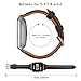 JOYOZY Genuine Leather Bands Compatible Fitbit Versa/Versa2&New Fitbit Versa Lite Smartwatch,Fitbit Versa Wristband Replacement Accessories Fitness Straps Bands Women Men(5.5
