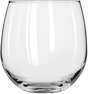 222 Red Wine Stemless, 16-3/4 oz., 3.875" Height, 3.875" Width, 3.875" Length, Large, Clear (Pack of 12)