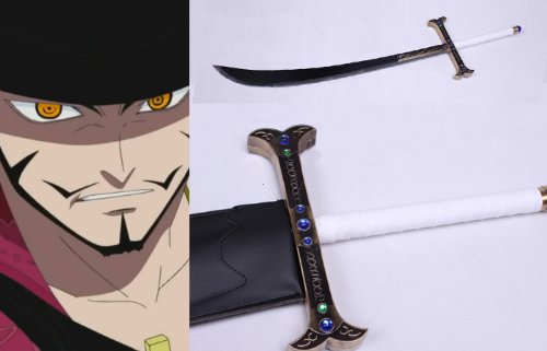 Cosplay Schwert One Piece – Hawk-Eyes Mihawk Black Blade, 130 Cm, Aus Stahl, Für Cosplay & Dekoration
