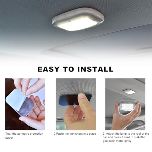 Luz de Cúpula Magnética para Interior de Auto Beige miniatura 3