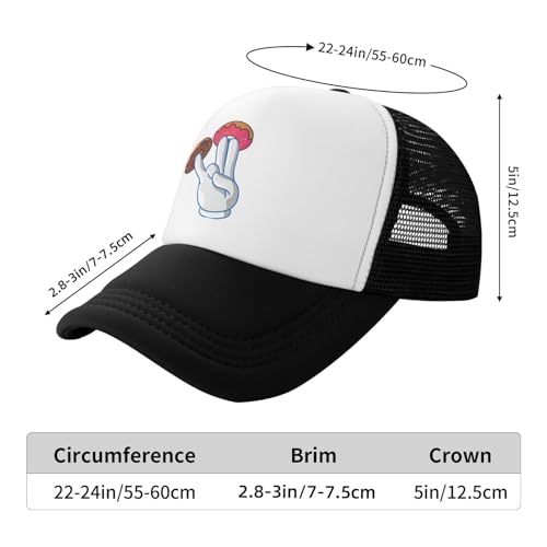 Gorra Trucker Divertida Unisex Talla Única Negra miniatura 5
