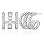 Triple Hoops-White Gold Triple Hoops-White Gold