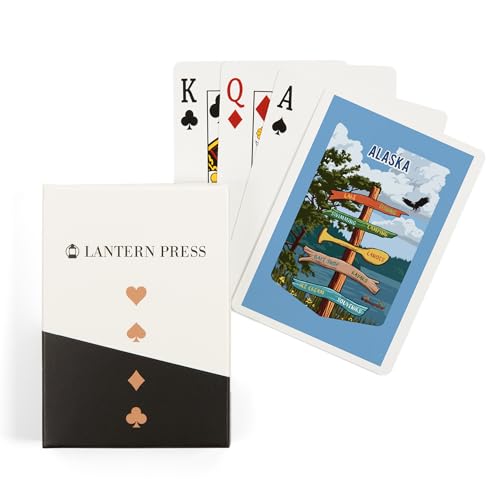 Lantern Press Alaska, Juegos de Naipes Póker 52 cartas
