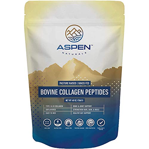 Collagen for Women & Men | Collagen Peptides Powder Supplement | Unflavored Grass Fed Hydrolyzed Collagen Powder for Skin Hair Nail Joint | Dairy & Gluten Free | Paleo Friendly Protein Powder | 24 oz