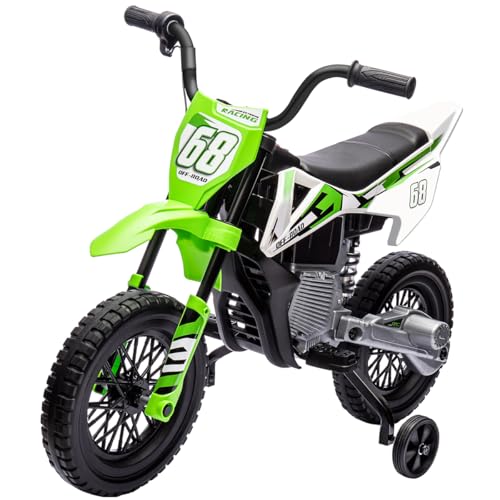 12V Electric Kids Motorcycle Green