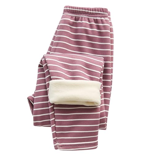 Unisex-Baby Fleece Pants Toddlers Strpied Sweatpants Kids Thicked Sweatpants Fall Winter Warm Soft Pants4