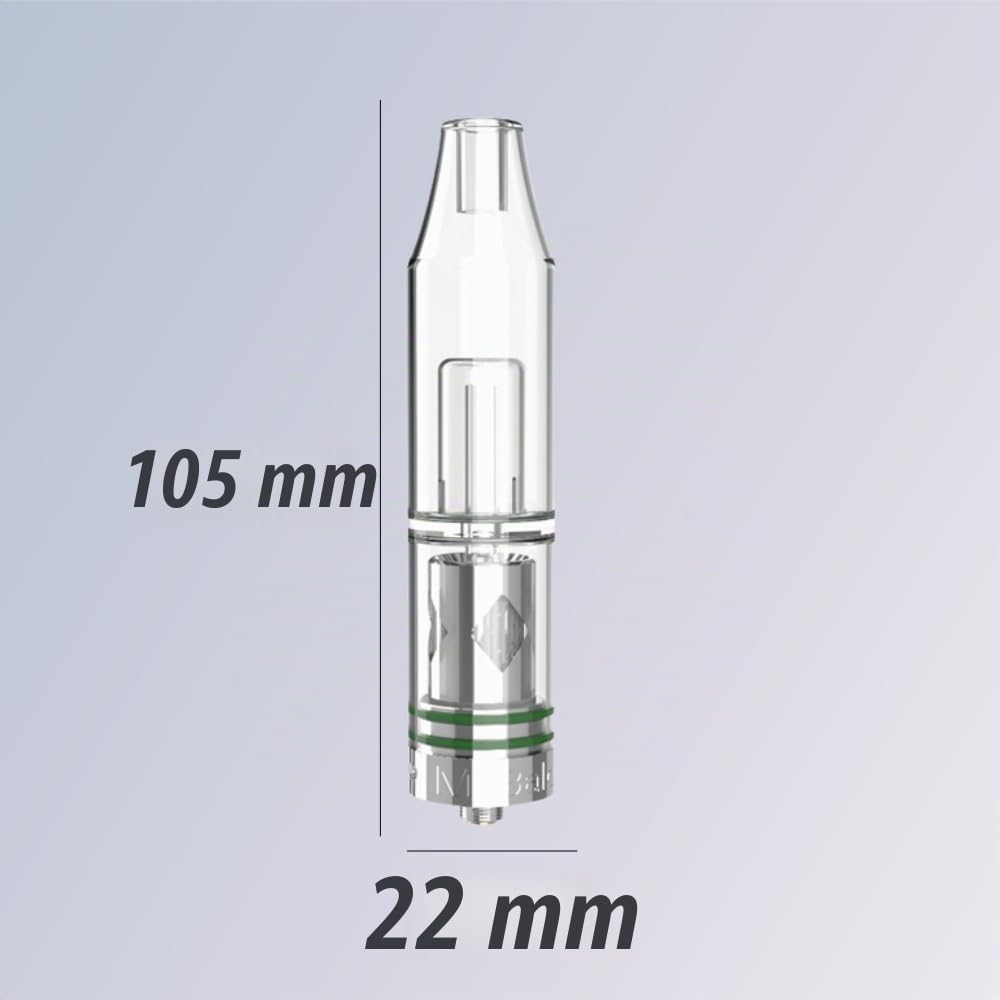 Longmada Crystal 2 Atomizer Kit With Water Bubbler 510 Thread For Wax, Dry Herb(1Kit)
